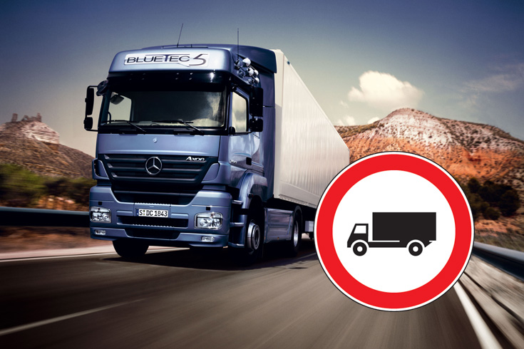 Zakazy ruchu ciężarówek we Włoszech w 2021 r.