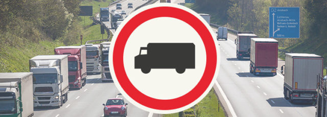 Bans for trucks in October. See where they apply in October: