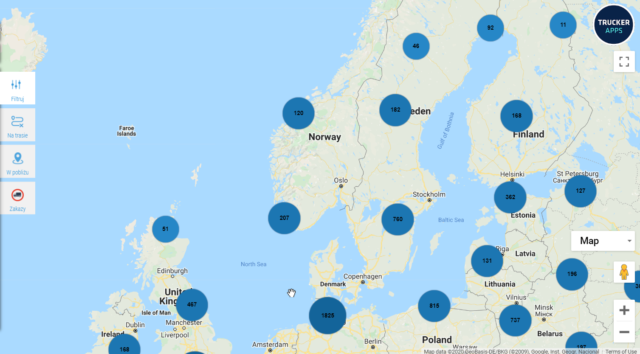 Parking lots for trucks in Sweden and Norway, i.e. where to park safely on the Scandinavian Peninsula